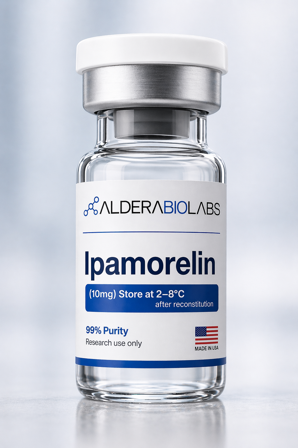 Buy Ipamorelin Research Peptide | 99.15% Purity | Manufactured in USA |  Aldera Bio Labs