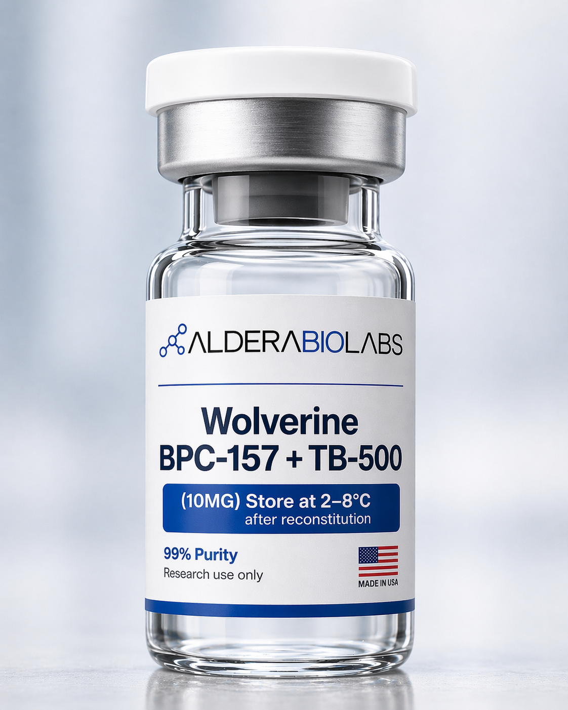 Wolverine Blend (BPC-157/TB500) research peptide — 99.1% purity, third-party tested