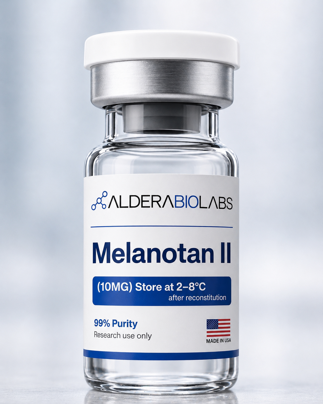 Melanotan II (MT-2) research peptide — 99.1% purity, third-party tested