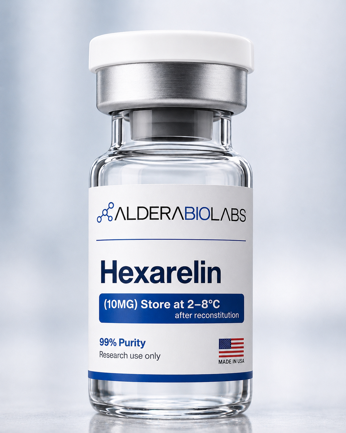 Hexarelin research peptide — 99.1% purity, third-party tested